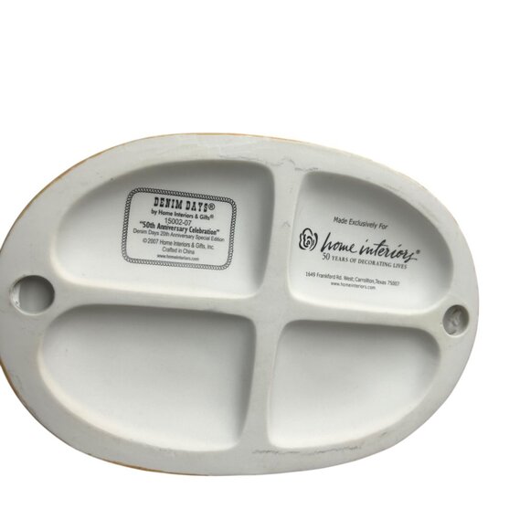 Home Interiors Denim Days Debbie Danny 50th Anniversary Celebration Figurine - Picture 7 of 7